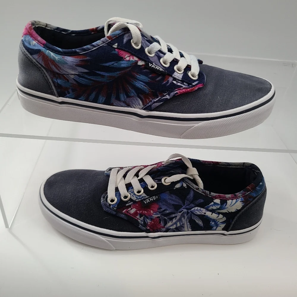 Vans Women's Off The Wall‎ Atwood 721356 Floral Parisian Blue